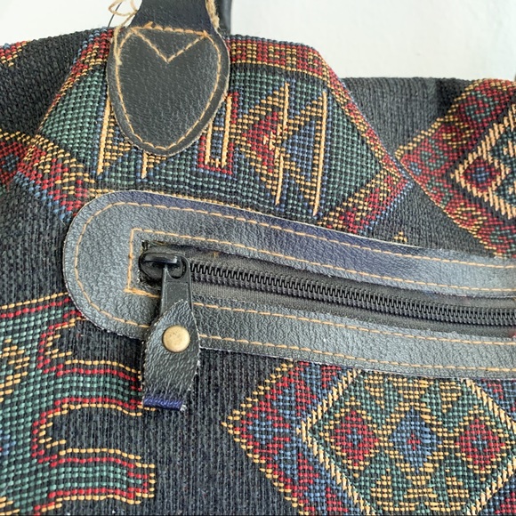 Vintage Gitano Southwestern Boho Large Travel Bag - Picture 8 of 14